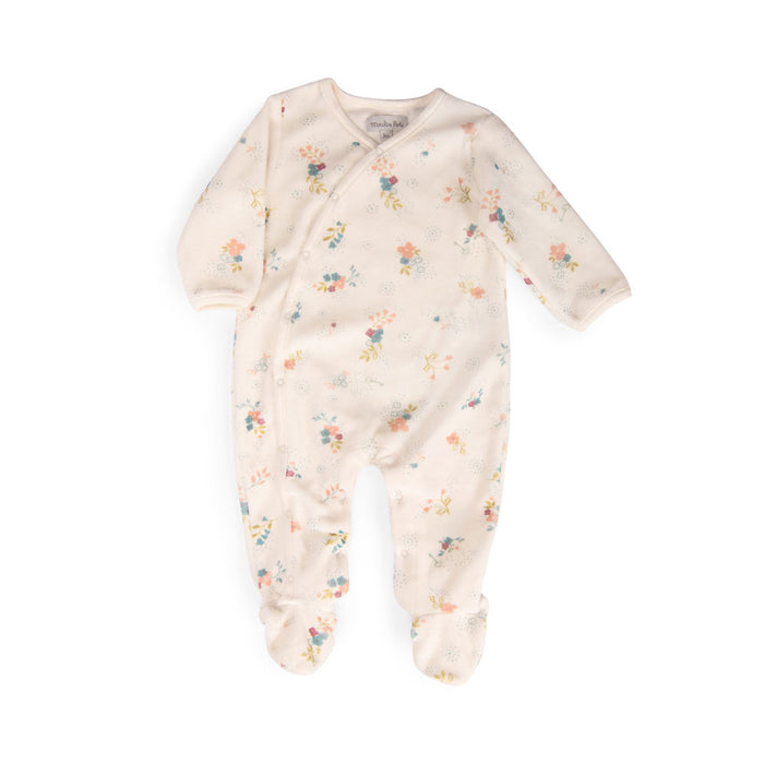 Moulin Roty Floral Baby Sleepsuit - 1 month