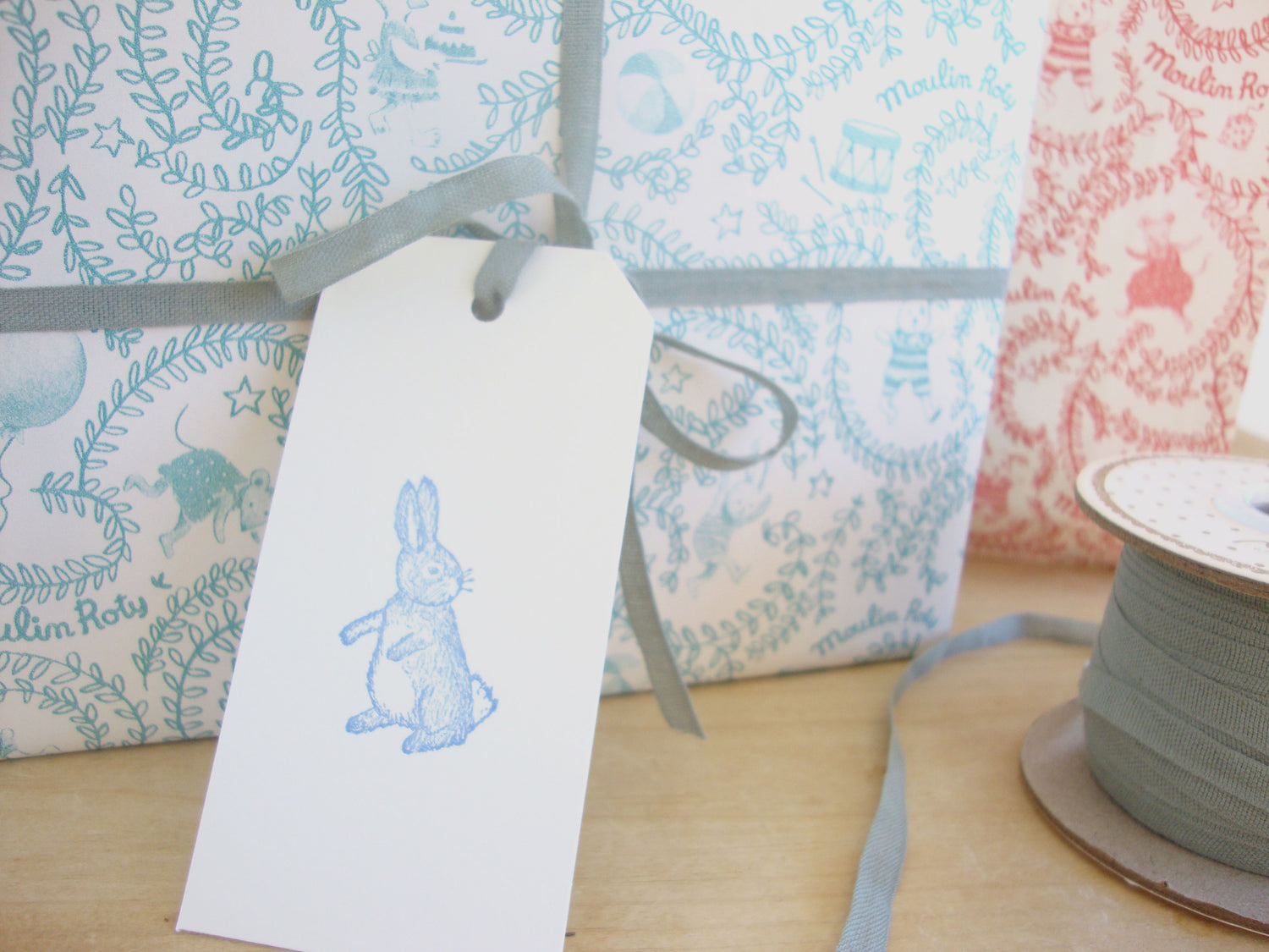 Gift wrapping by hand