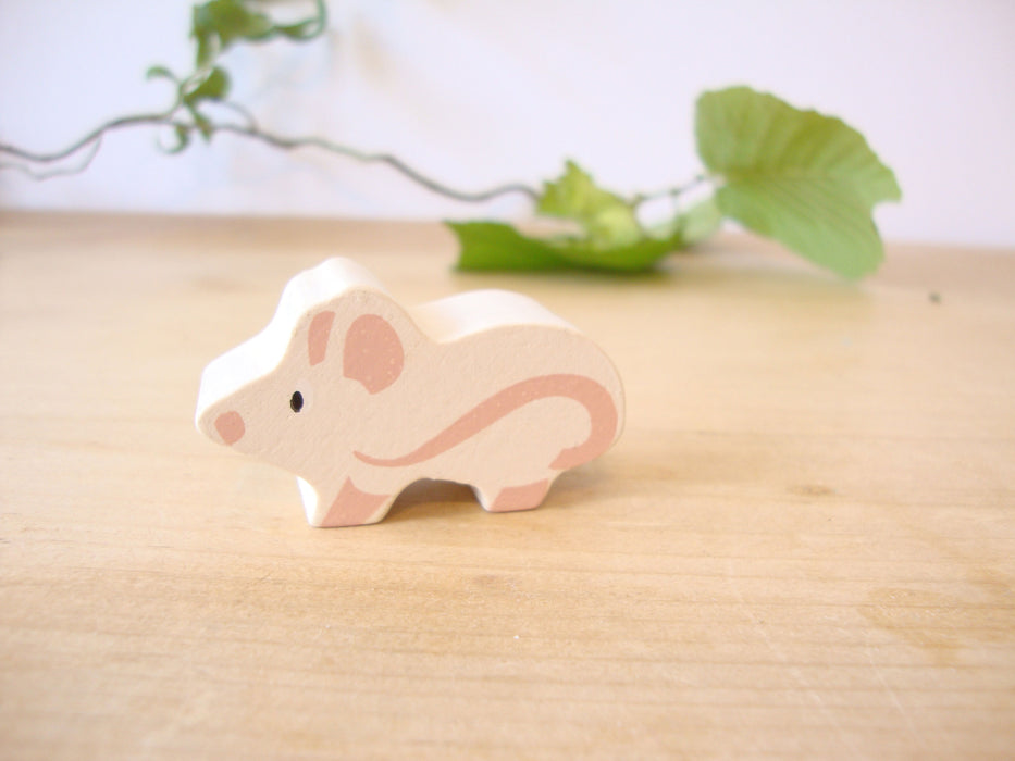 Little wooden woodland animal - mouse