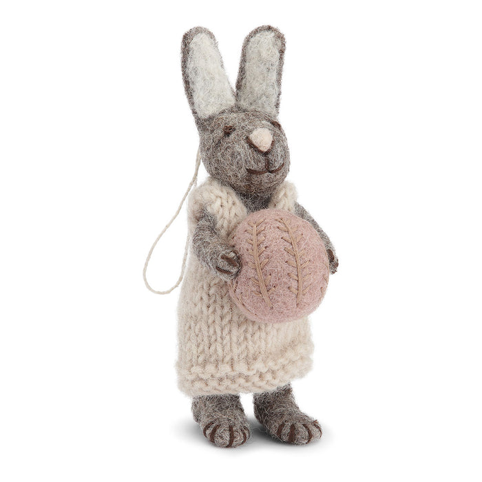En Gry & Sif little grey rabbit - lavender egg
