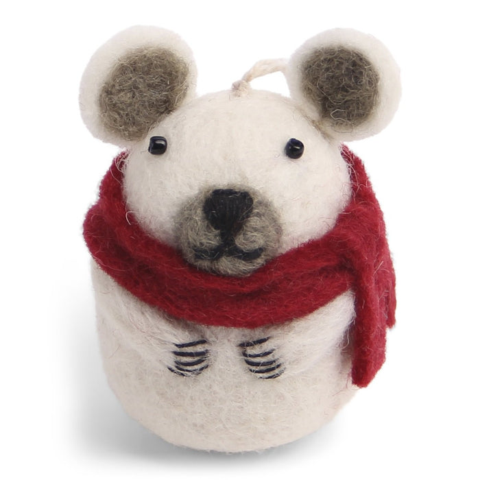 En Gry & Sif round polar bear with scarf