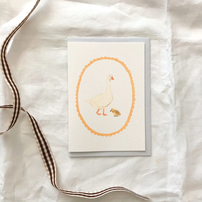 Goose & gosling card