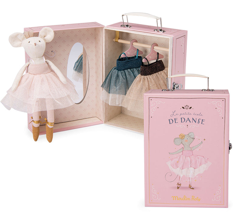 Moulin Roty Ballerina Mouse Wardrobe Suitcase