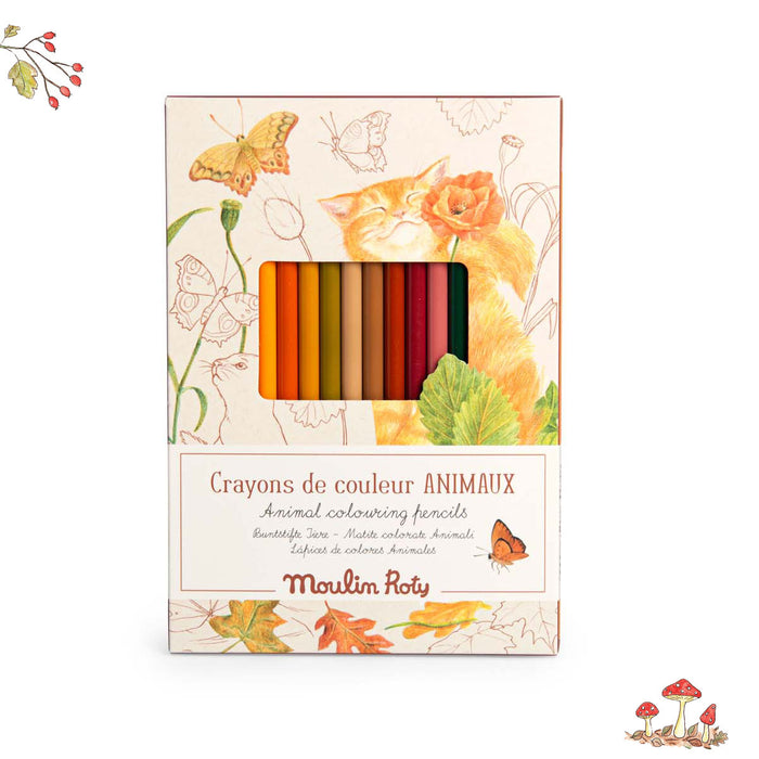 Moulin Roty Animal Crayons