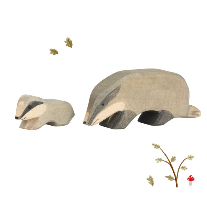 Ostheimer wooden toy animal - badger cub