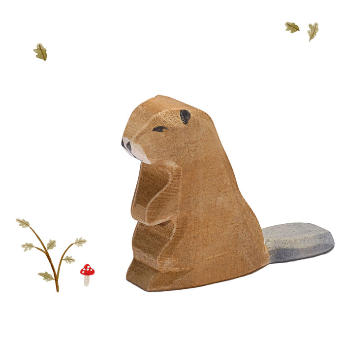 Ostheimer wooden toy animal - beaver