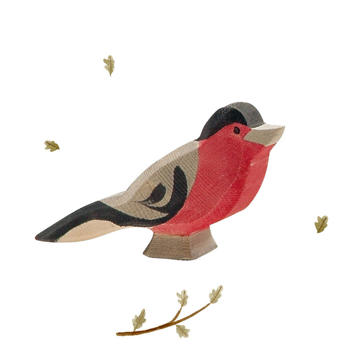 Ostheimer wooden toy bird - bullfinch