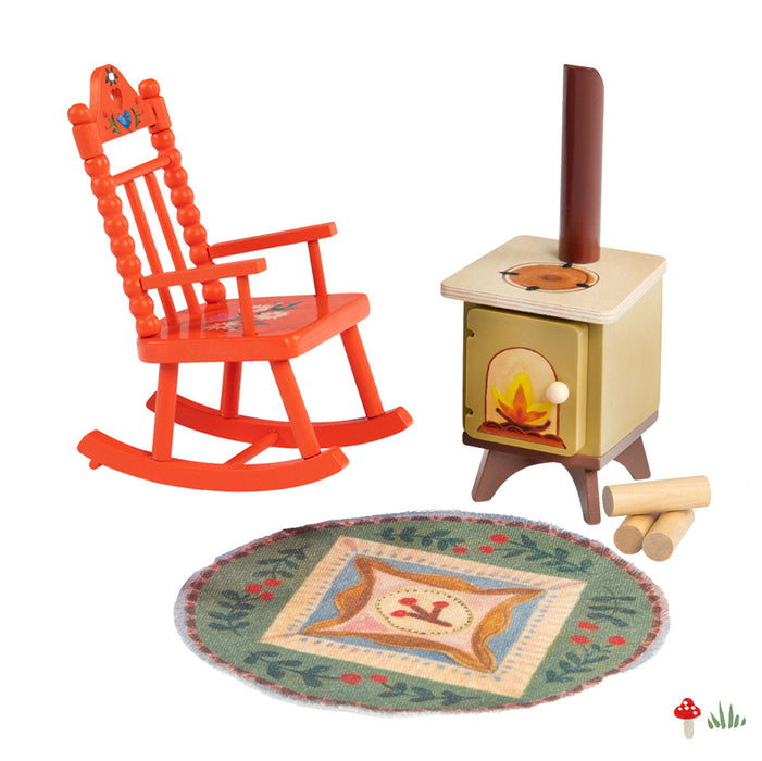 Moulin Roty Minouchkas Wooden Fireside Set