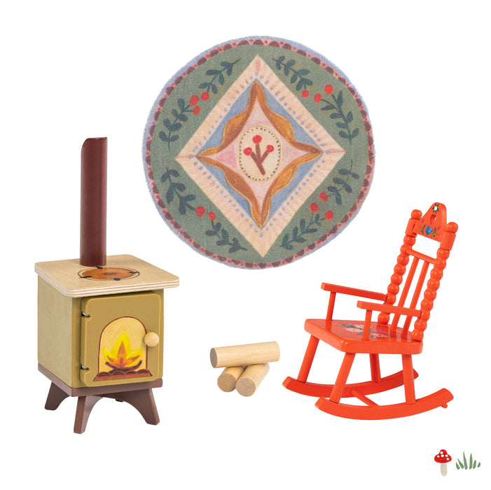 Moulin Roty Minouchkas Wooden Fireside Set