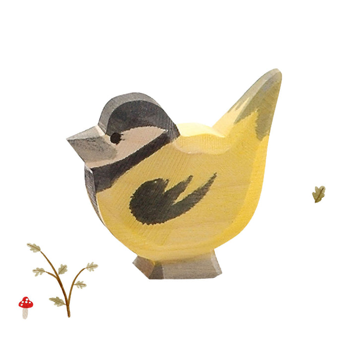 Ostheimer wooden toy bird - goldfinch