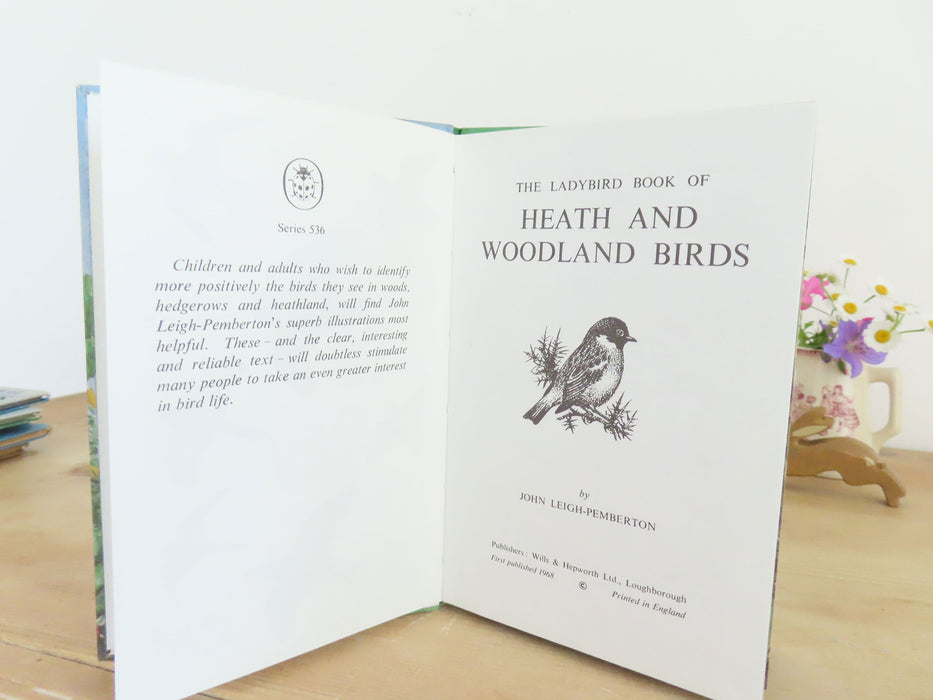 VINTAGE Ladybird book of Heath and Woodland Birds (1971)