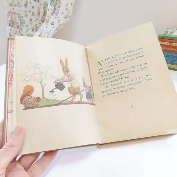 VINTAGE book - The Squirrel The Hare and The Little Grey Rabbit (1945)