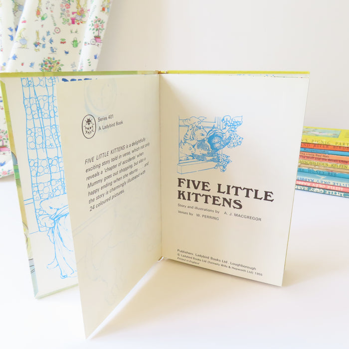 VINTAGE Ladybird book - Five Little Kittens (1975)