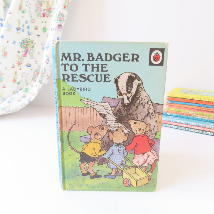 VINTAGE Ladybird book - Mr Badger to the Rescue (1974-5)
