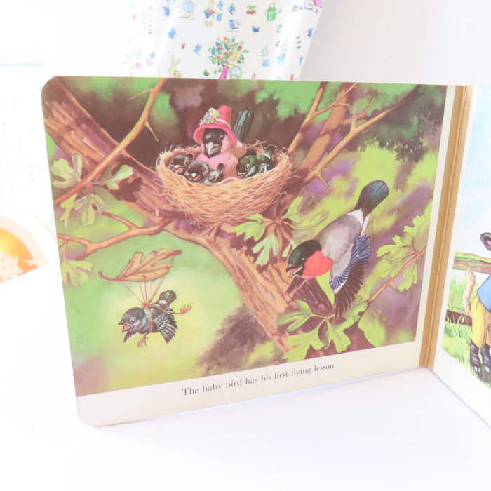 VINTAGE children's board book - Animal Lesson Time (1958)