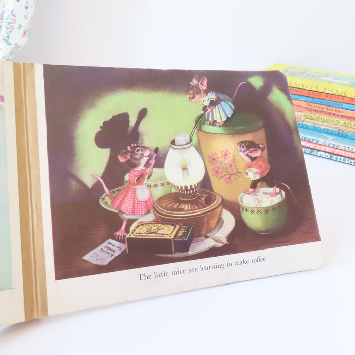 VINTAGE children's board book - Animal Lesson Time (1958)
