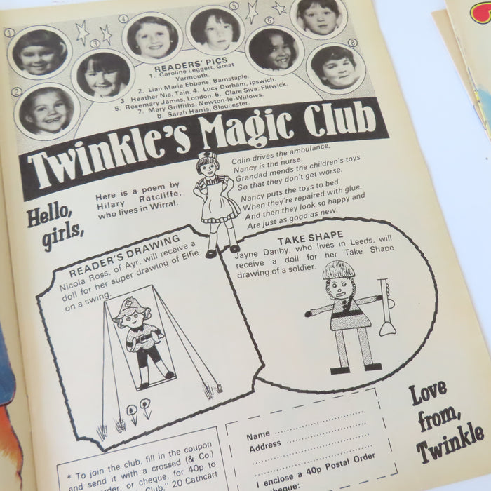 VINTAGE Twinkle magazine No. 871  'Ice Creams' (Sep 29th, 1984)