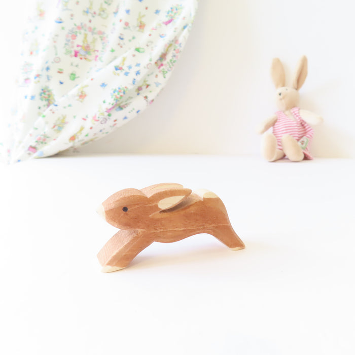 Ostheimer wooden rabbit - brown bunny leaping
