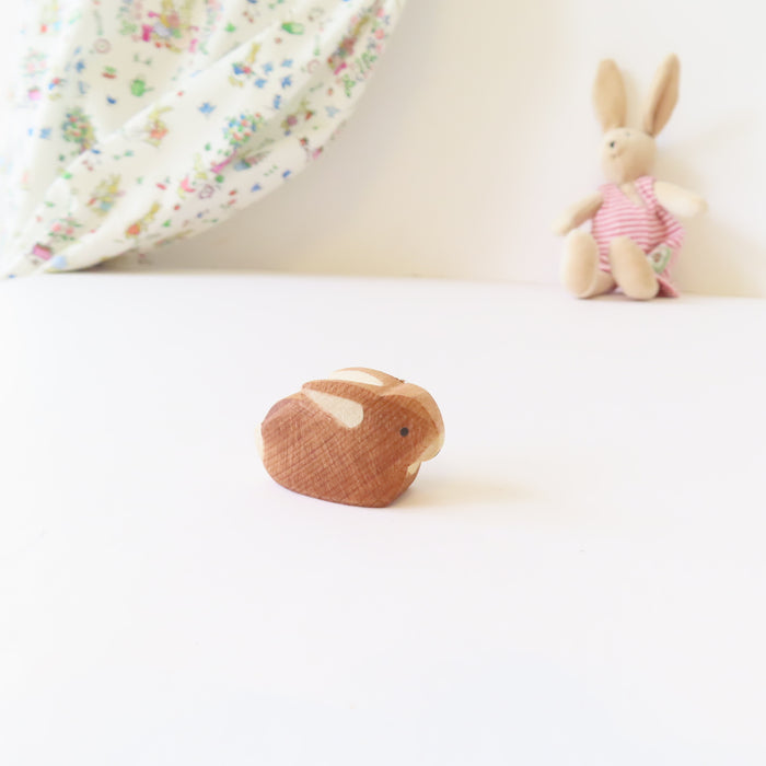 Ostheimer wooden rabbit - brown bunny baby