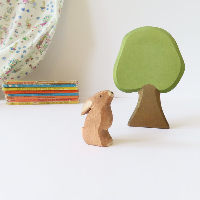 Ostheimer wooden rabbit - brown bunny moon gazing