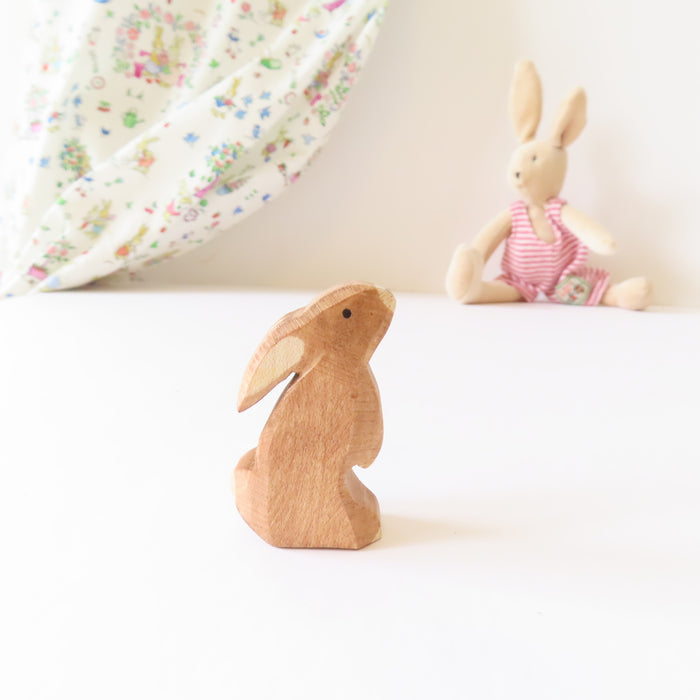Ostheimer wooden rabbit - brown bunny moon gazing