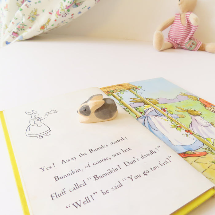 Ostheimer wooden rabbit - grey & white bunny baby