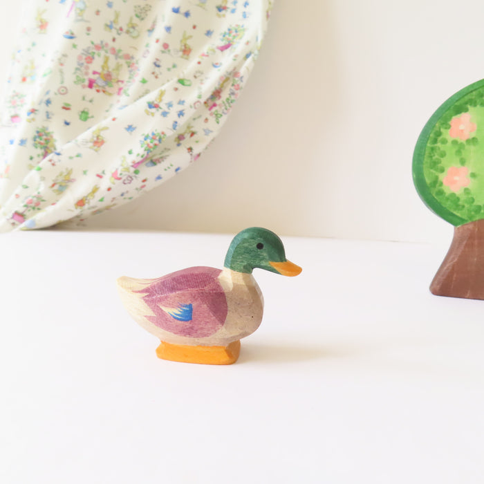 Ostheimer wooden toy bird - male duck