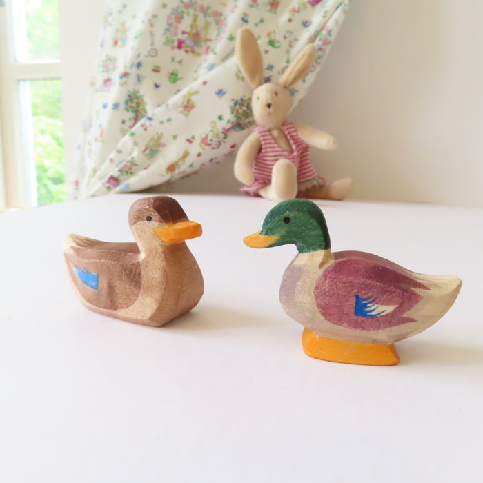 Ostheimer wooden toy bird - male duck