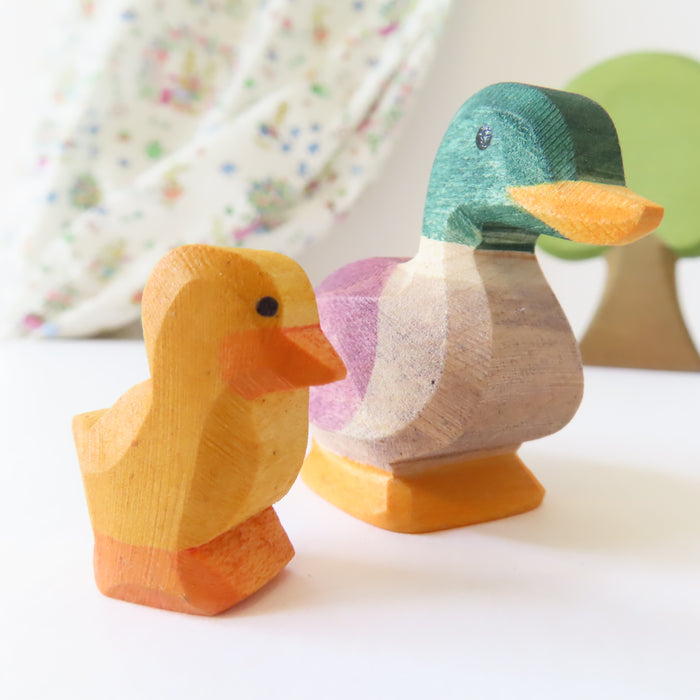 Ostheimer wooden toy bird - male duck