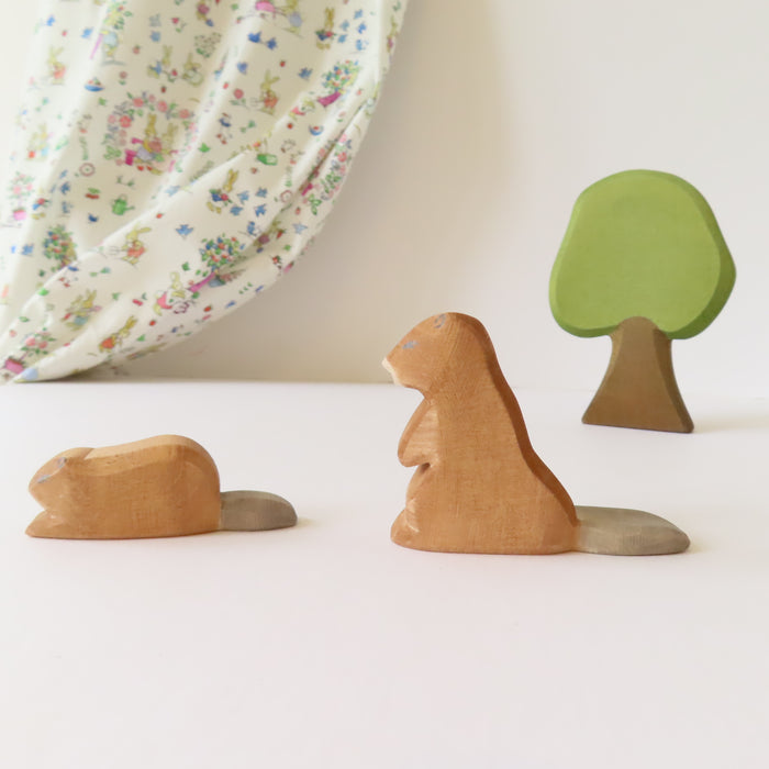 Ostheimer wooden toy animal - beaver kit