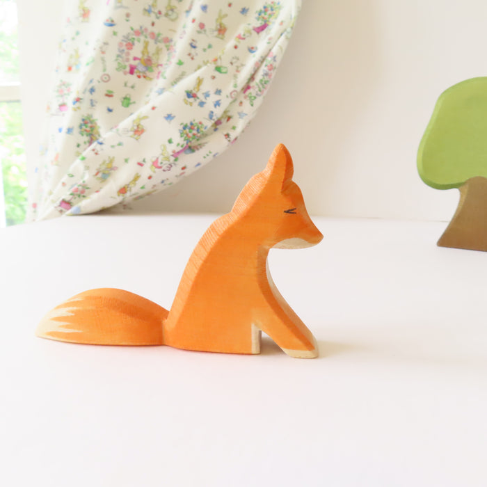 Ostheimer wooden toy animal - sitting fox