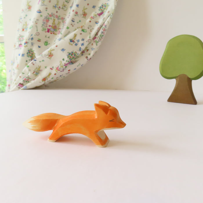 Ostheimer wooden toy animal - fox cub running
