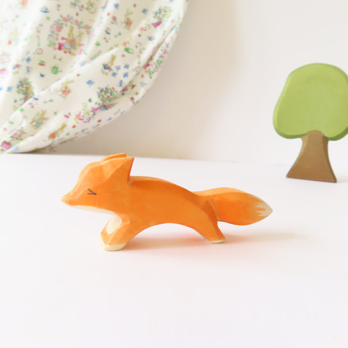 Ostheimer wooden toy animal - fox cub running