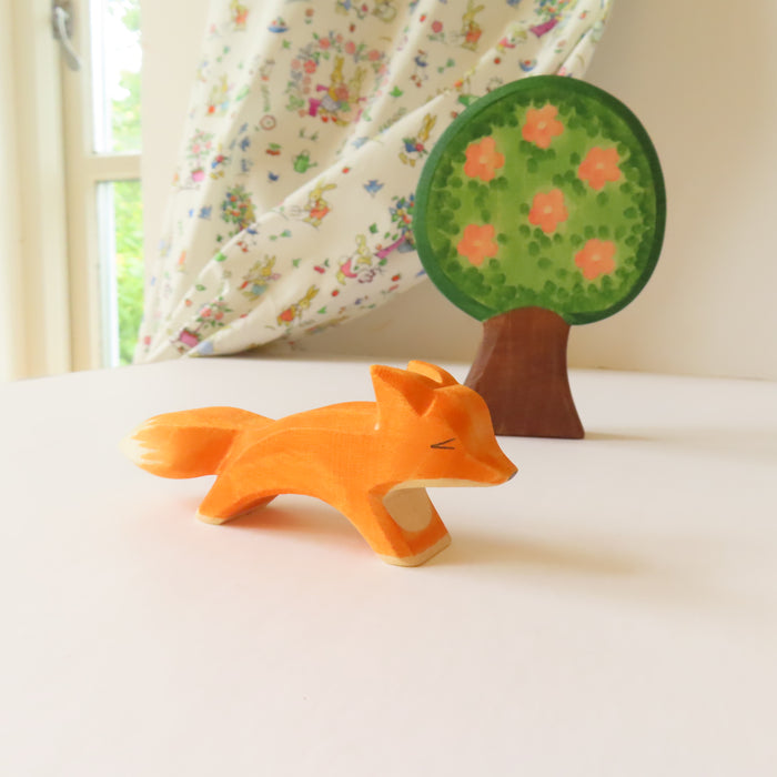Ostheimer wooden toy animal - fox cub running