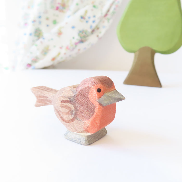 Ostheimer wooden toy bird - robin