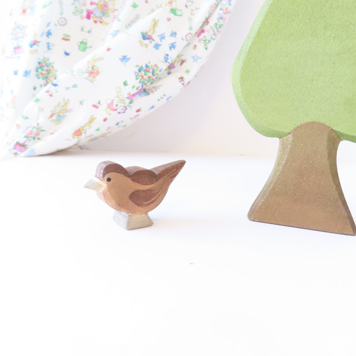 Ostheimer wooden toy bird - sparrow