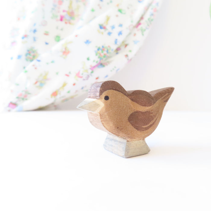 Ostheimer wooden toy bird - sparrow