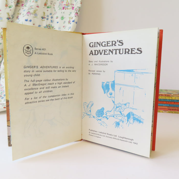 VINTAGE Ladybird book - Ginger's Adventures (early 1970s)