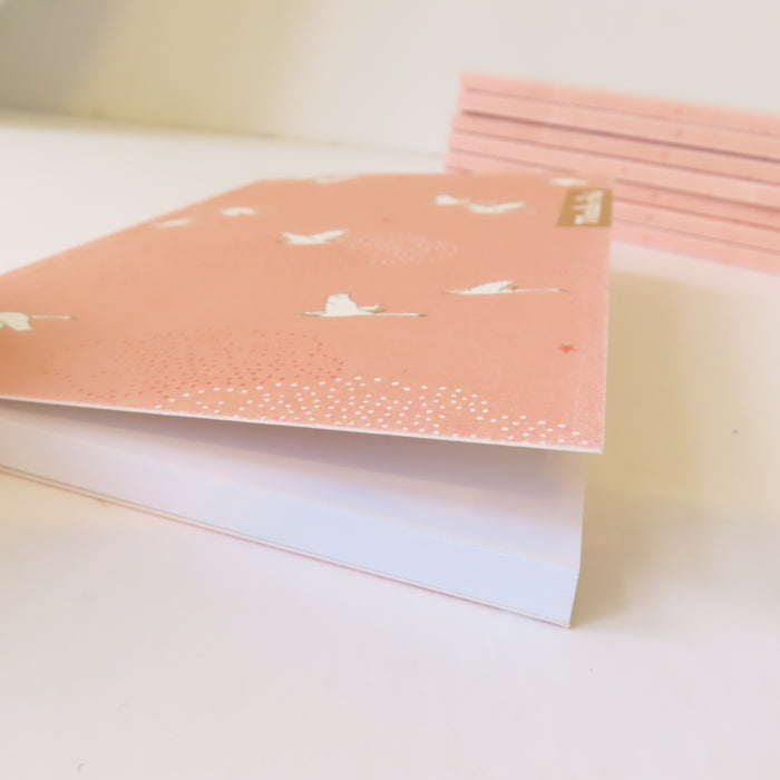Moulin Roty Pink Swans Notebook