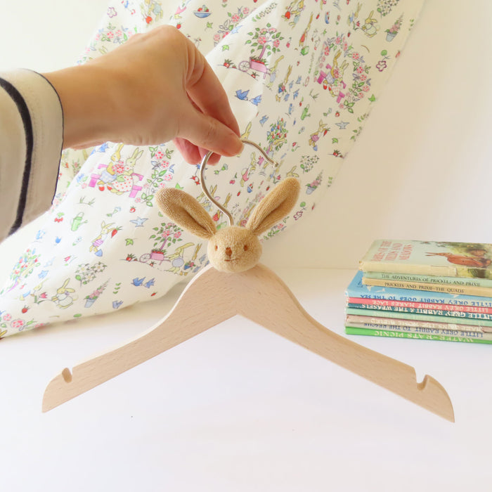 Trousselier wooden coat hanger with bunny