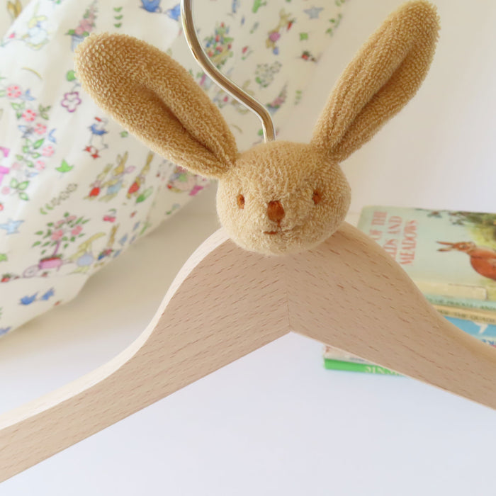 Trousselier wooden coat hanger with bunny
