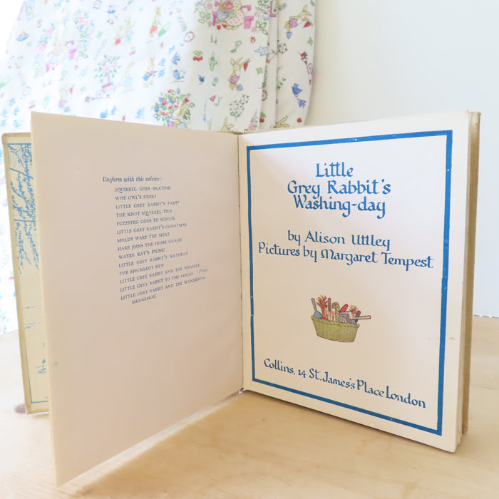 VINTAGE book - Little Grey Rabbit's Washing Day (1950)