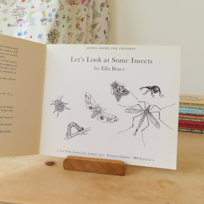 VINTAGE book -  Let's Look at Some Insects (1977)