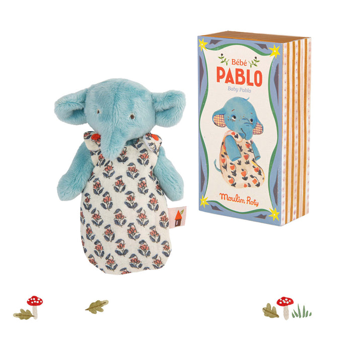 Moulin Roty Les Minouchkas baby Pablo elephant