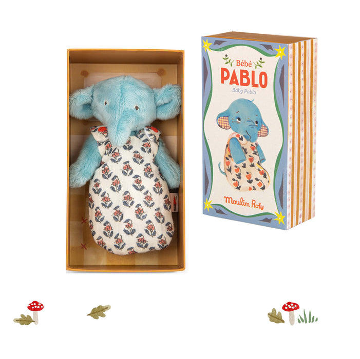 Moulin Roty Les Minouchkas baby Pablo elephant
