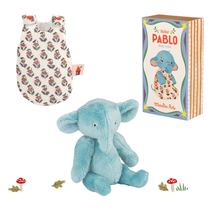 Moulin Roty Les Minouchkas baby Pablo elephant