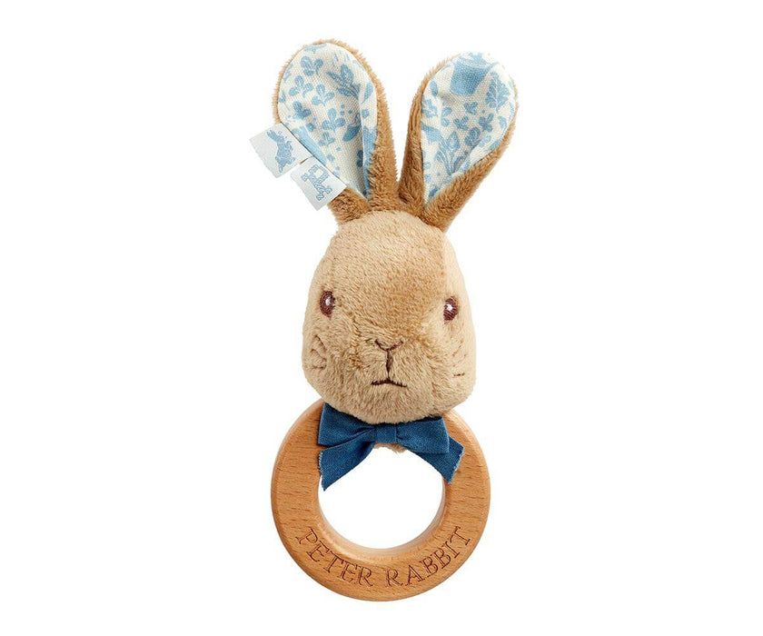 Peter Rabbit Silver Rattle Beatrix Potter Peter Rabbit Ring Rattle– Cottontails Baby