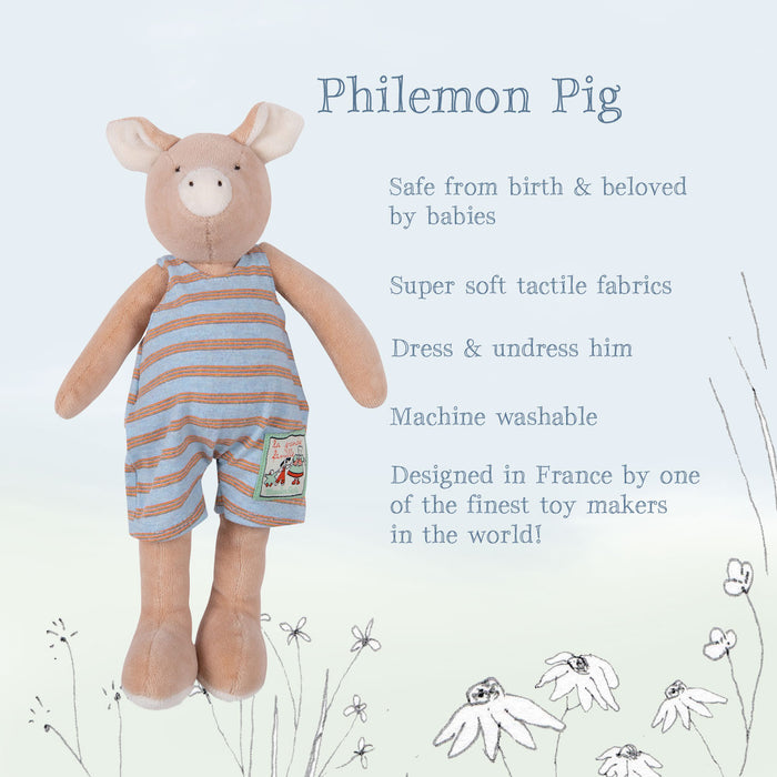 Moulin Roty Philemon the pig 33cm