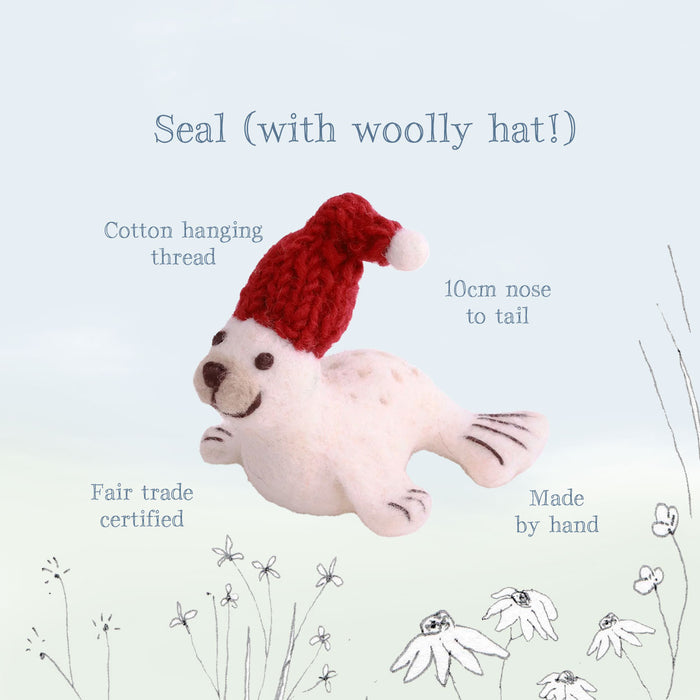 Gry & Sif handmade felt decoration - Mama Seal (10cm)