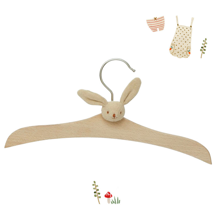 Trousselier wooden coat hanger with bunny